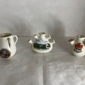 Vintage 3 Crested Ware/China Joblot Souviner Crested Wear ( Florentine, British)